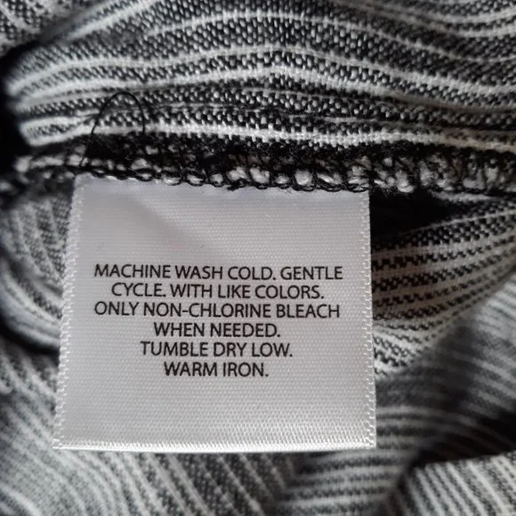 Kelly Renee Womens Linen Blend Striped Sleeveless Black/White Shorts Romper Sz S - Picture 11 of 11